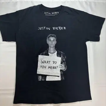 Justin Bieber 티셔츠 블랙 2017