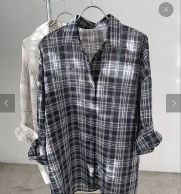 spick and span 시어 체크 2way 셔츠