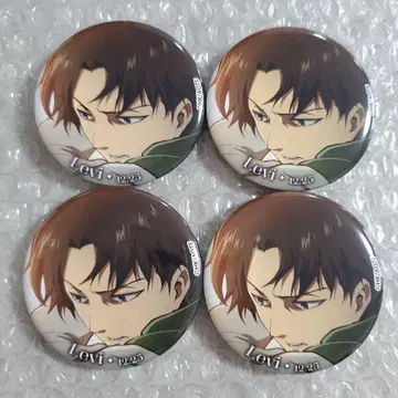 진격의 거인 WIT STUDIO 리바이 캔뱃지 4개 Birthday