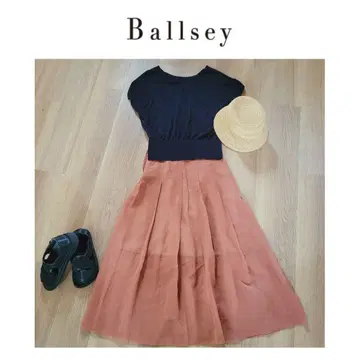 BALLSEY 코튼 오간자 스커트