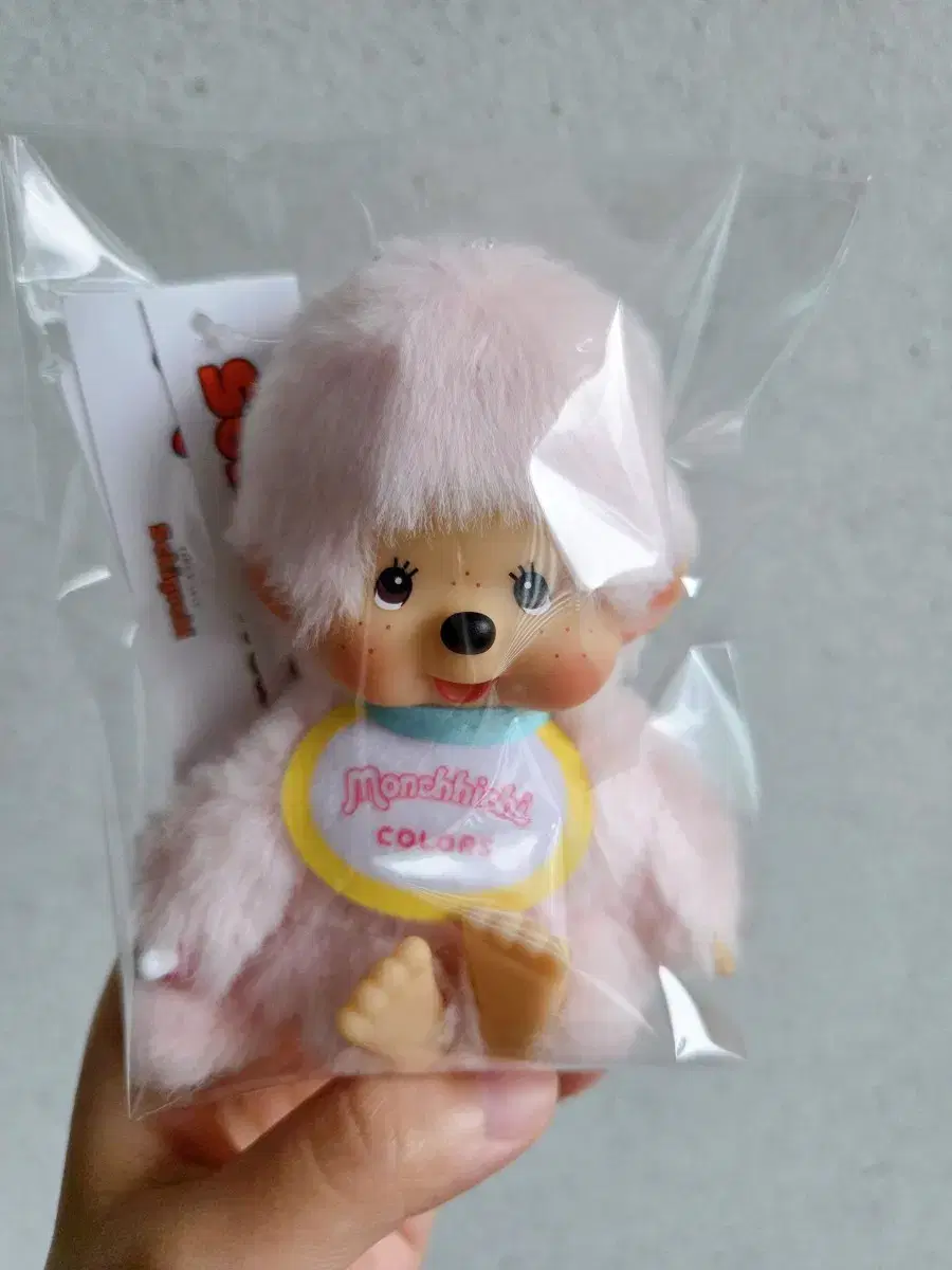 [Monchhichi Keyring/Authentic] New Light Pink Monchhichi