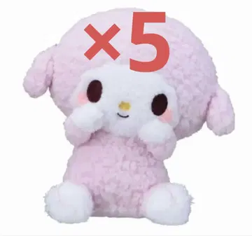 유루카와 산리오 캐릭터즈 홋코피코 봉제 인형 마이 스위트 피아노 5개