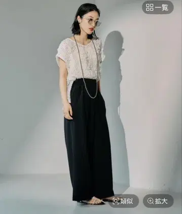 LEPSIM 뉘앙스 패턴 레이시 프렌치 슬리브 내추럴 08