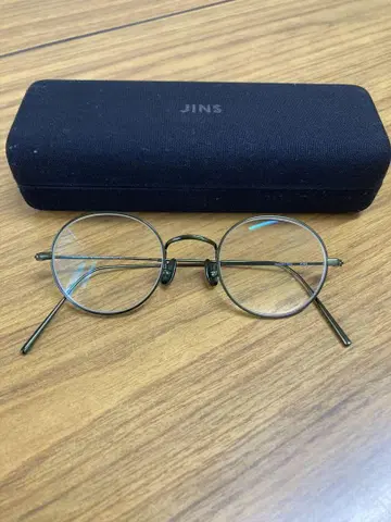 jins 진즈 올 티타늄 티타늄 라운드 안경 단종 카키
