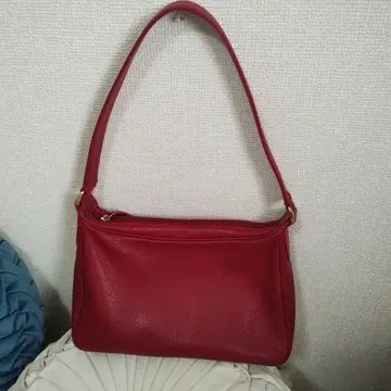 SOMES 빨간색 가죽 숄더백