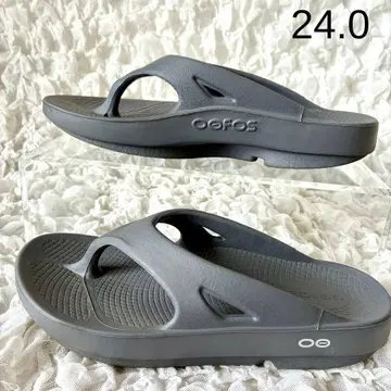 OOFOS 우포스 리커버리 샌들 24.0cm 그레이