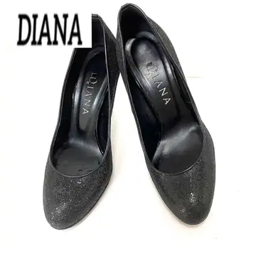DIANA 다이애나 블랙 글리터 펌프스 23.5cm