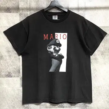 MARIO SCAR FACE 티셔츠 스카페이스 마리오 블랙 M