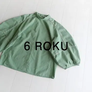새상품급 ROKU 로쿠 정가 17만 볼륨 슬리브 블라우스 B&Y B368