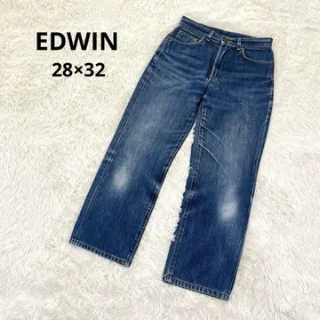 에드윈 EDWIN 503 데님 스트레이트 면 100 빈티지풍 파랑