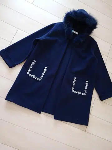 LilyLulu 릴리루 빅 사이즈 퍼 멜톤 코트
