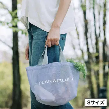 한정판 라일락 컬러 DEAN & DELUCA 메쉬 토트백 S 사이즈