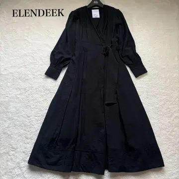 엘렌딕 헨미 에미리 콜라보 드레이프 캐시 원피스 블랙