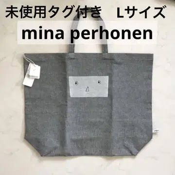 새상품 미사용 일본제 mina 미나 페르호넨 토트 백 데님 애니무