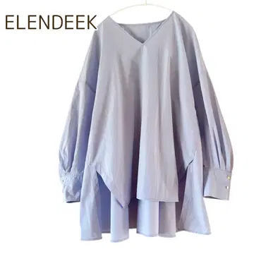 엘렌딕 ELENDEEK 블라우스 셔츠 상의 라벤더 보라색 F