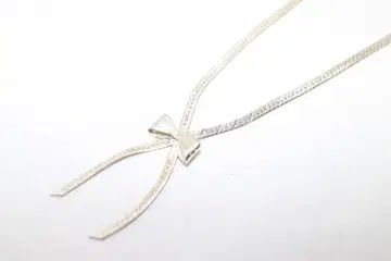 ITALY제 실버 925 목걸이 리본