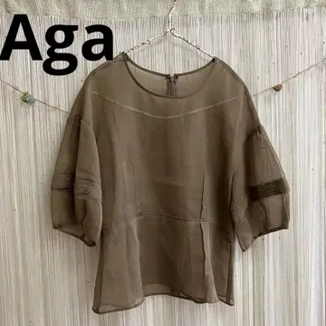 Aga 반팔 블라우스