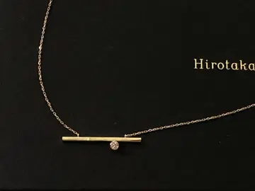Hirotaka 히로타카 K10 다이아몬드 바 목걸이