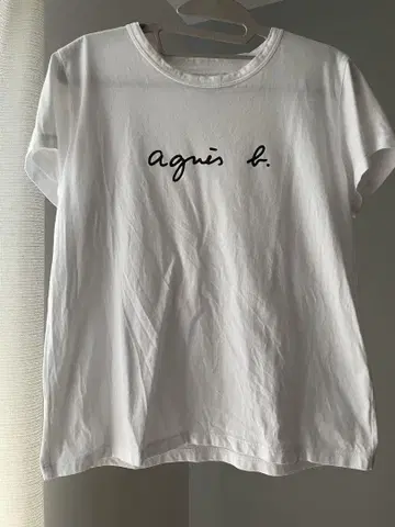 agni b. 화이트 티셔츠 반팔