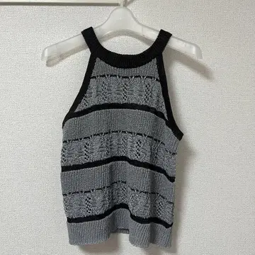 새상품급 Border Knit Tanktop