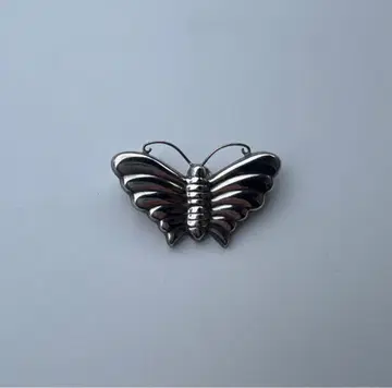 USED 실버 925 나비 브로치 버터플라이 참 빈티지