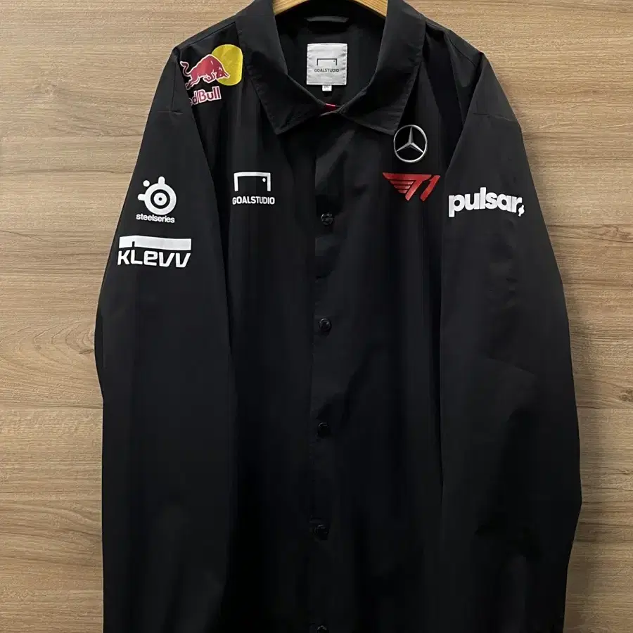 T1 UNIFORM GOALSTUDIO フード付きジャケット ZOFGK Goal Studio T1 2024 Uniform World Champions Jacket White