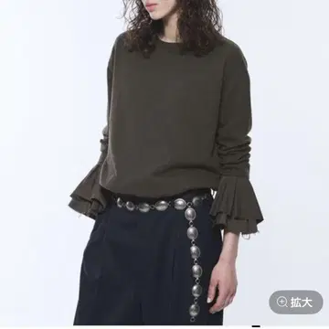 BRILL 브릴 포에트 슬리브 티셔츠 그레이