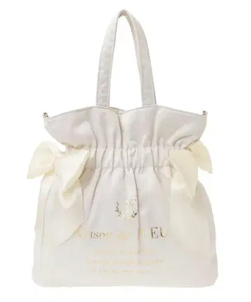 Maison de FLEUR 화이트 토트백