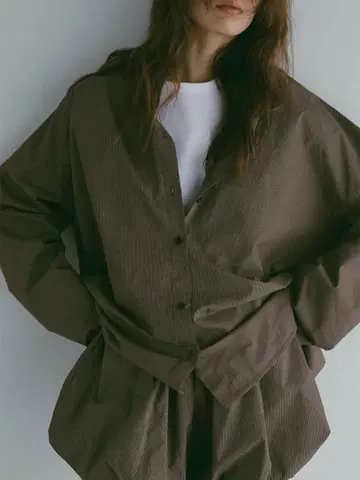 etretokyo 스트라이프 박스 셔츠 BRW