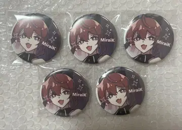 SCARZ 2024 SUMMER 매트 가공 캔뱃지 MiraiK 5개