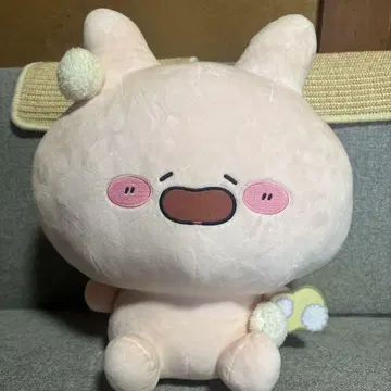 핑크 토끼 봉제 인형