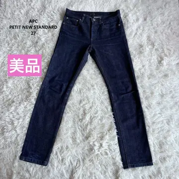 새상품급 다크 네이비 A.P.C 아페쎄 쁘띠 스탠다드 데님 팬츠 w27