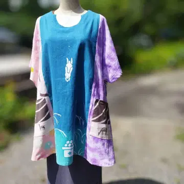 수건 리메이크  사시코  튜닉