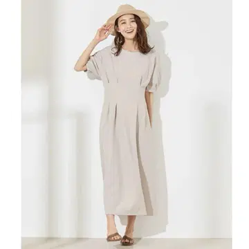 any SiS 애니시스 턱 디테일 저지 원피스