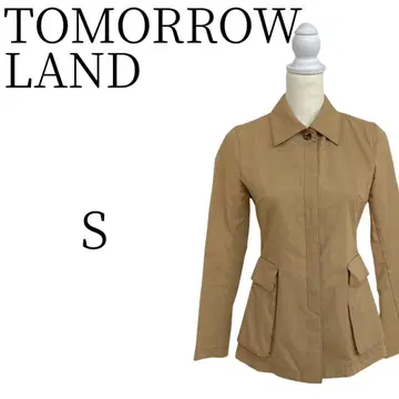 TOMORROW LAND 투모로우랜드 브라운 노카라 자켓 S