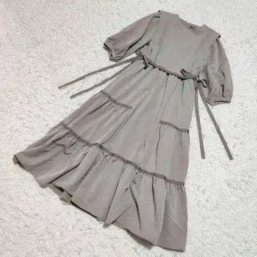 Boka nii 보카니 티어드 롱 원피스 그레이지 F