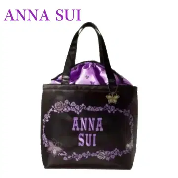 ANNA SUI 안나수이 빅 복조리 토트 럭셔리 버터플라이 참 백