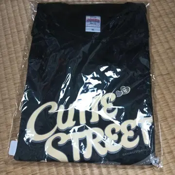CUTIE STREET 로고 티셔츠 블랙/XL 사이즈 큐스토