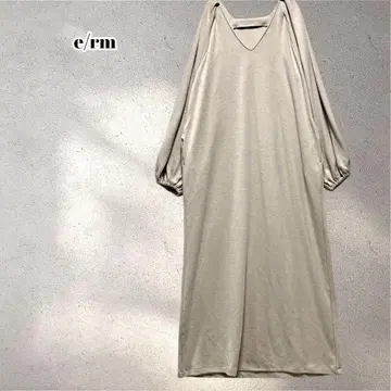 e/rm 이얼엠 롱 원피스 벌룬 슬리브 5428