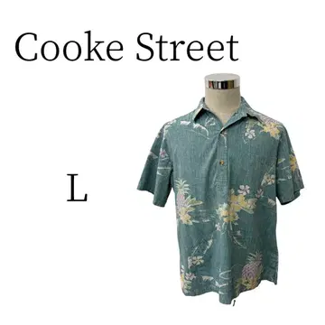 Cooke Street 쿠쿠 스트리트 올 패턴 반팔 하와이안 셔츠 L