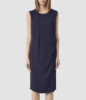ALLSAINTS 원피스 Halcyon 네이비 US4 EU36 M 전시품