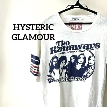 히스테릭 글래머 The Runaways 티셔츠 S 화이트