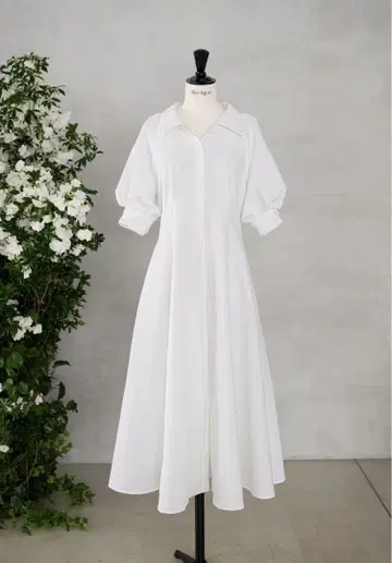 하립투 Vienna Volume Sleeve Shirt Dress
