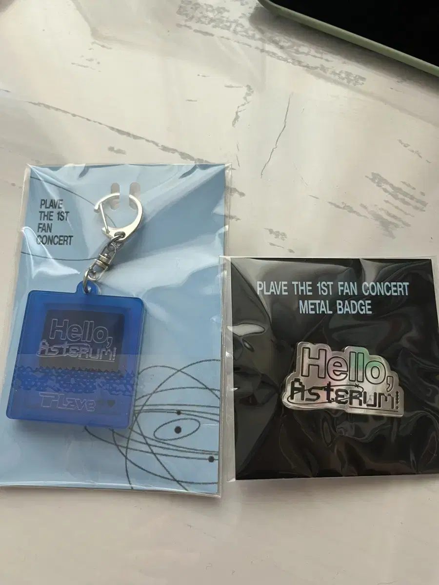 PLAVE 1st MD The First Fan Con Keyring, Metal Badge