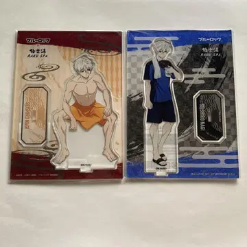 블루 록 나기 세이시로 아크릴 스탠드 2종 세트 목욕탕의 날, 관내복