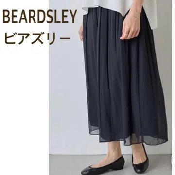 BEARDSLEY 비어즐리 주름 쉬폰 개더 팬츠 블랙 사이즈 2