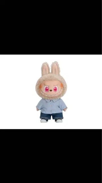 토끼 귀 후드가 달린 봉제 인형