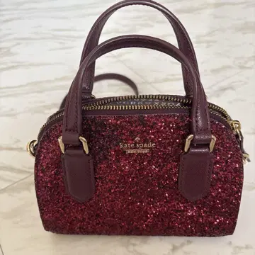 케이트 스페이드 Kate spade 글리터 핸드백 레드