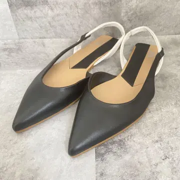 ZARA 자라 슬링백 신발 플랫 펌프스 샌들 24cm