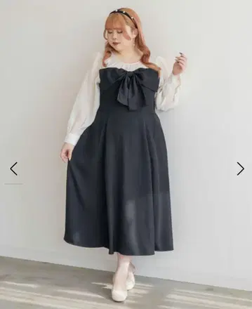 CLETTE 레이어드 스타일 리본 원피스